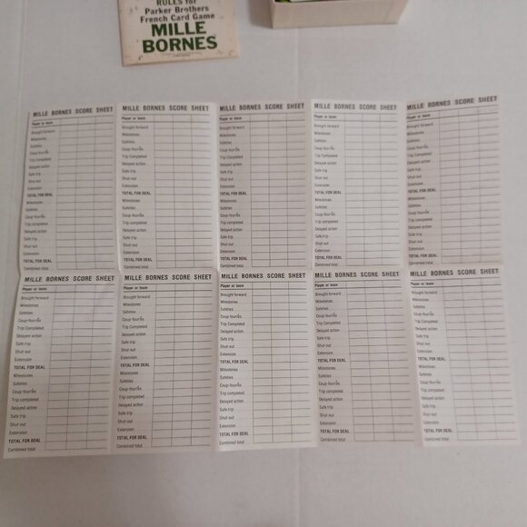 Vintage 1971 Mille Bornes Parker Brothers French Language Card Game - Picture 8 of 9